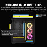 Gabinete Corsair 3500x Argb Mid-tower Atx Icue Link Rgb Color Negro