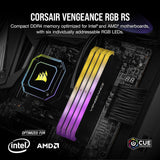 Memoria Ddr4 64gb 3600 Cl18 Corsair Vengeance Rgb Rs 2x32gb