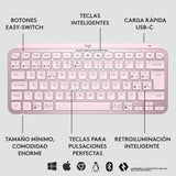 Combo Logitech Teclado Mx Keys Mini + Mouse Mx Anywhere 3