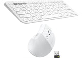 Logitech Teclado K380 Y Mouse Ergonómico Lift Vertical White