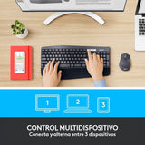 Kit De Teclado Y Mouse Inalámbrico Logitech Mk850 Español