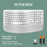 Teclado Inalámbrico Ergonómico Wave Keys Bolt Bt White Sp