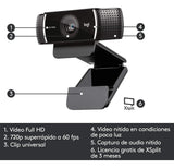 Camara Web Logitech C922 Pro Streaming Profesional Full Hd