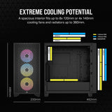 Case Corsair 3000d Rgb Airflow Negro Icue Vidrio Templado