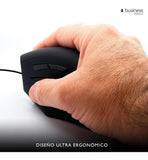 Mouse Vertical Klipxtreme Alambrico Ergonómico Kmo-505 Negro