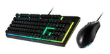 Teclado Y Mouse Gamer Cooler Master Masterset Ms111 Usb Rgb