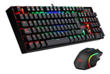 Combo Gamer Teclado Mecánico Mitra + Mouse Griffin Rgb Black