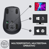 Logitech Mx Anywhere 3 Wireless Mouse Graphite Envios