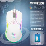 Mouse Gamer Micronics Stingray Gm813p Rosado