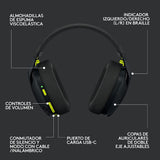 Audífonos Logitech G435 Lightspeed Inalámbrico Bluetooth