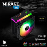 Cooler Para Procesador Antryx Mirage 510 Black Argb