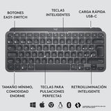 Combo Logitech Teclado Mx Keys Mini + Mouse Mx Anywhere 3