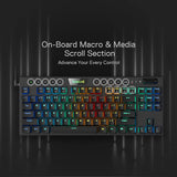 Teclado Redragon Mecánico K622 Horus Tkl Rgb