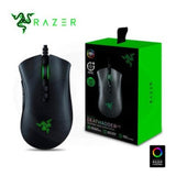 Mouse Razer Deathadder Essential 6400 Dpi Green Light Gamer