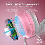 Audífono Gamer Inalámbrico Razer 7.1 Quartz Multi-plataform