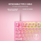 Teclado Gaming Razer Huntsman V2 Tkl Opto Quartz Rosa