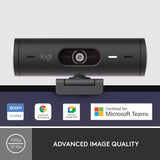 Cámara Webcam Logitech Brio 500 Full Hd Usb-c