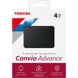 Disco Duro Externo Toshiba 4tb Canvio Advance Usb 3.0 Negro