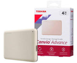 Disco Duro Externo Toshiba 4tb Canvio Advance Usb 3.0 Blanco