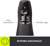 Puntero Presentador Laser Logitech R400 Wireless Usb