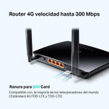 Router 4g Lte Inalámbrico N300mbps Tp-link Tl-mr6400 Envios