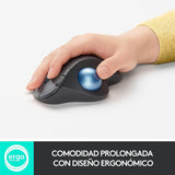 Mouse Logitech Ergo M575 Trackball Inalámbrico Negro