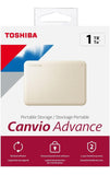 Disco Duro Externo Toshiba 1tb Canvio Advance Usb 3.0 Blanco