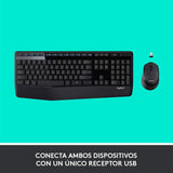 Kit Logitech Mk345 Teclado Y Mouse Inalámbrico Receptor Usb