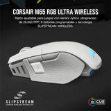 Mouse Gamer Corsair M65 Rgb Ultra Inalámbrico 26k White