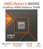 Procesador Amd Ryzen 5 8600g 4.3ghz|16mb 6c Am5