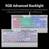 Teclado Mecánico Gamer Redragon Yama White Rgb-k550 Español