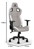 Silla Gaming Corsair T3 Rush Grey White