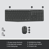 Logitech Mk235 Teclado Y Mouse Inálambrico Negro