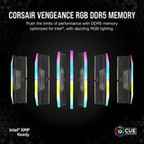 Memoria Ram Corsair Vengeance 32gb Rgb Drr5 6200mhz Black